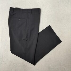 Zanella Pants Mens 32x28 Gray Striped Wool Parker Suit Trousers Italy Dress Work